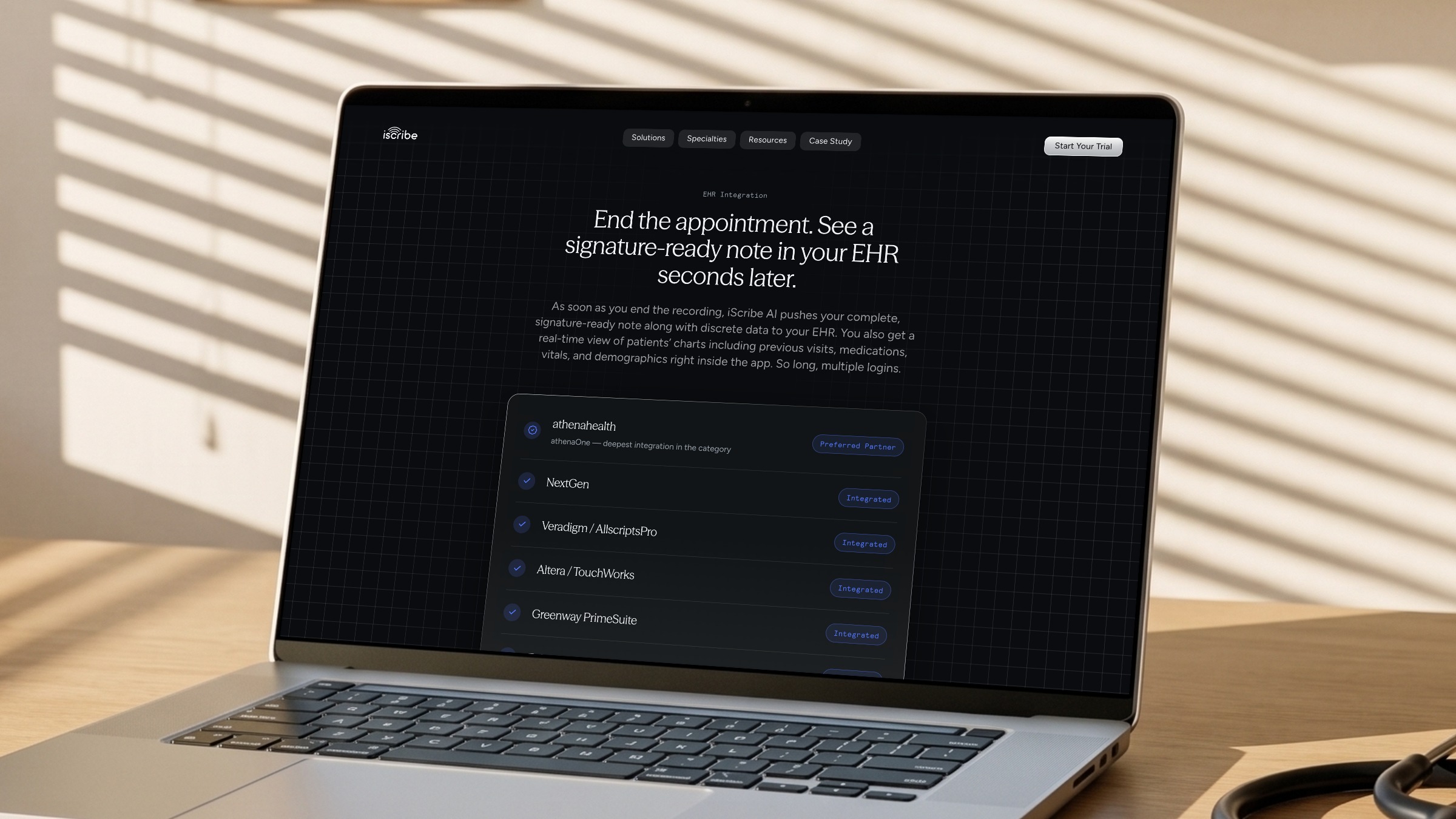 iScribe — Website