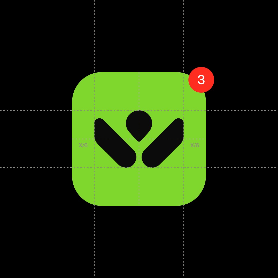 Webroot app icon with a notification badge